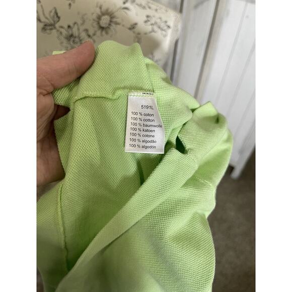 Lacoste Men’s Neon Green Short Sleeve Cotton Polo Shirt Size 6 U.S. XL - Picture 4 of 6